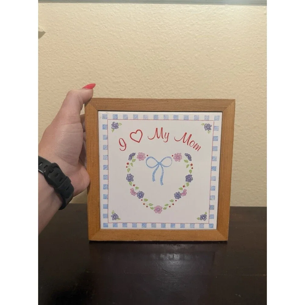 Vintage I Love My Mom Russ & Berries Co. Wall Decor Plaque